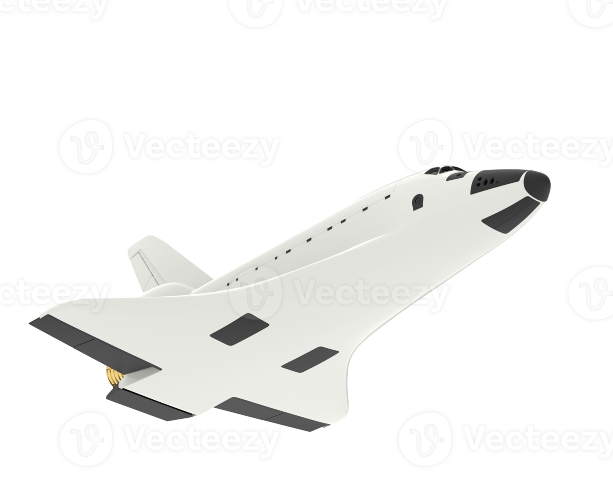Space ship isolated on background. 3d rendering - illustration png