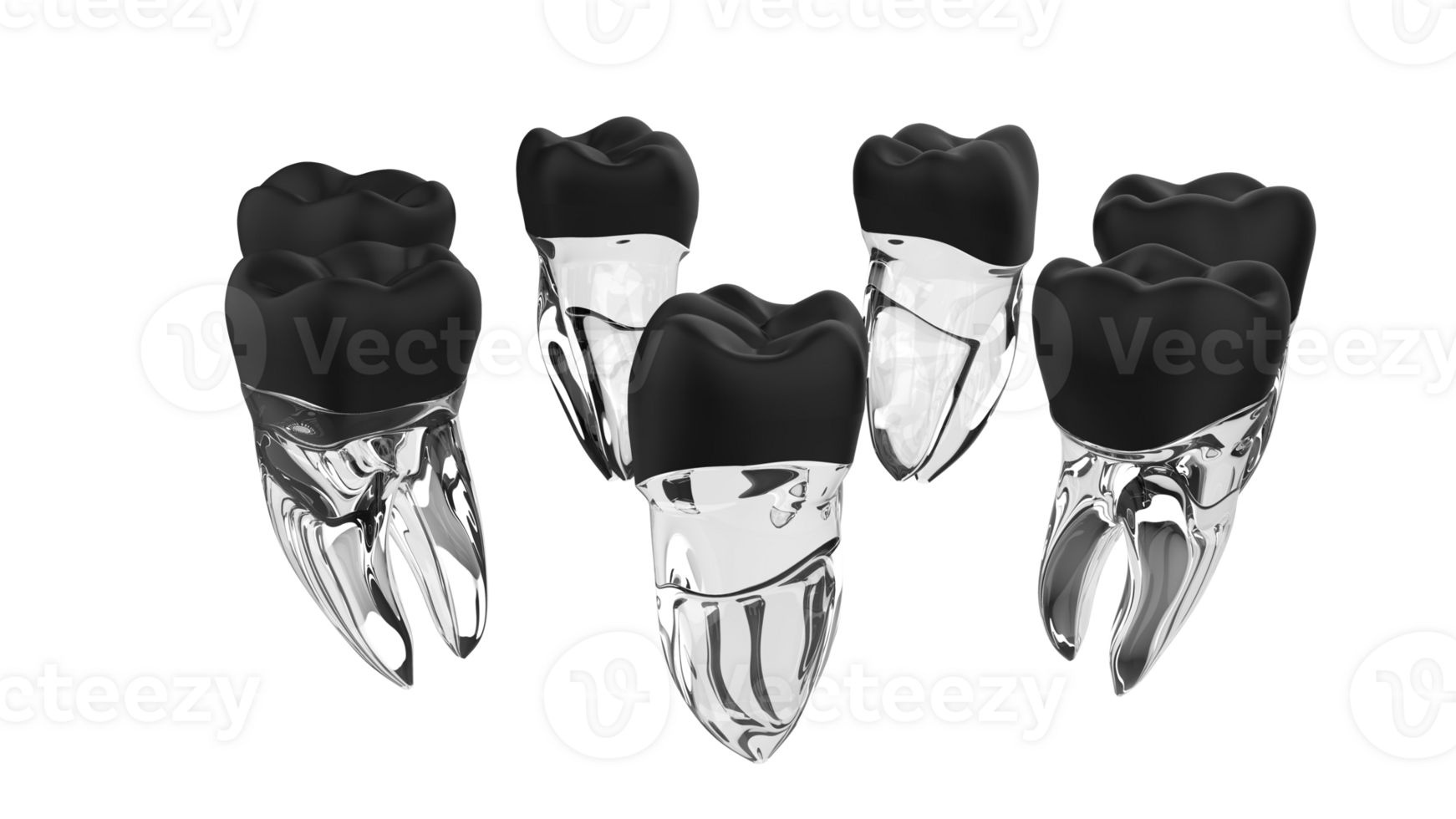 Tooth implant isolated on background. 3d rendering- illustration png
