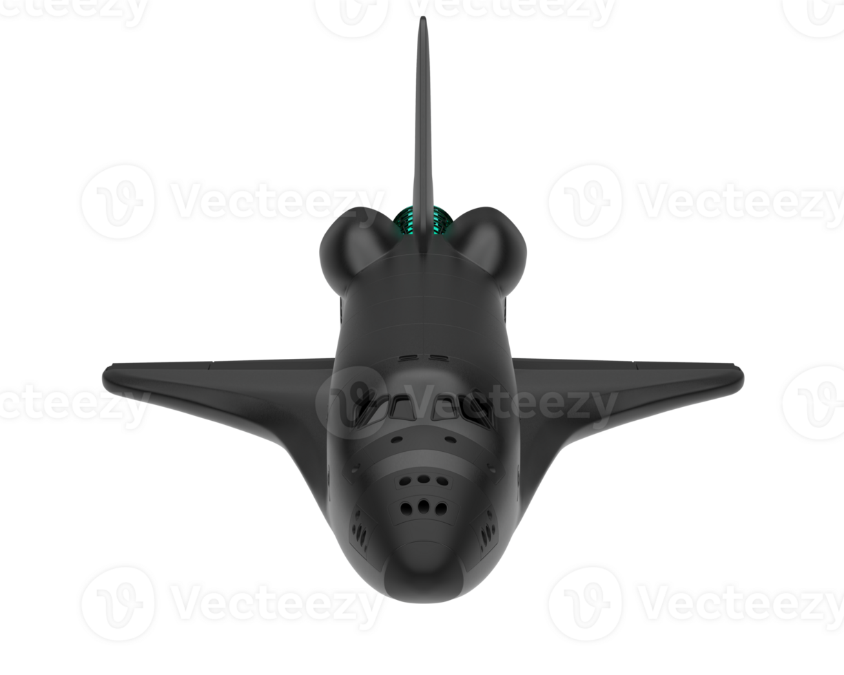 Space ship isolated on background. 3d rendering - illustration png