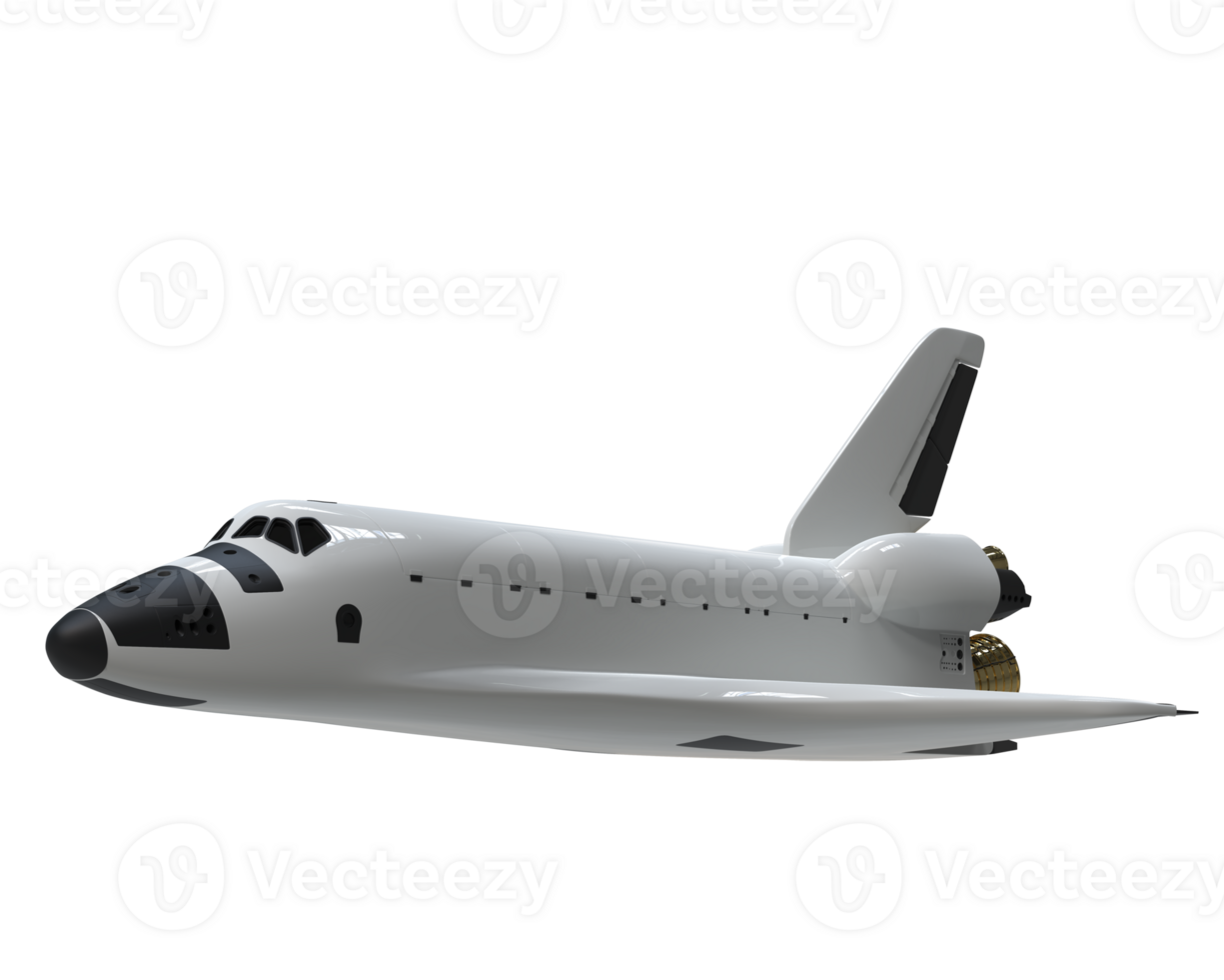 Space ship isolated on background. 3d rendering - illustration png