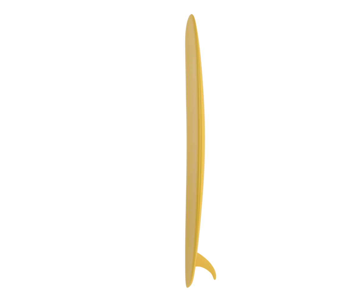 Surf board  isolated on background. 3d rendering - illustration png