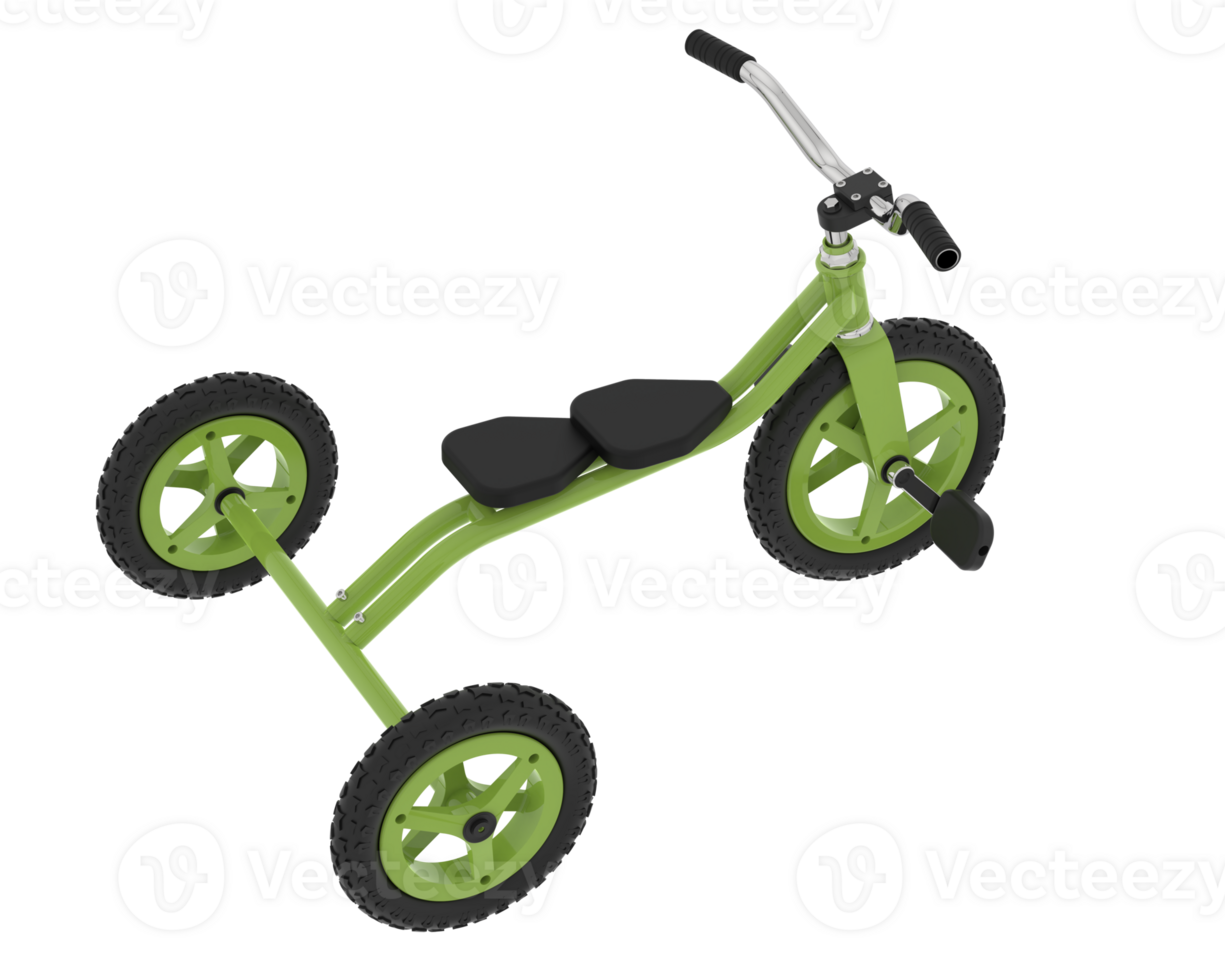 Tricycle isolated on background. 3d rendering - illustration png
