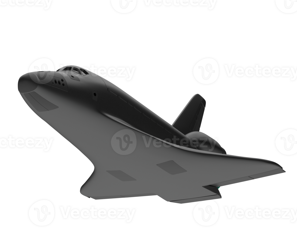 Space ship isolated on background. 3d rendering - illustration png