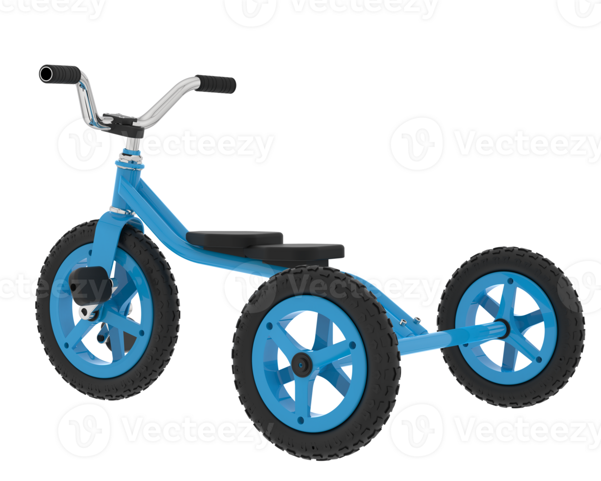 Tricycle isolated on background. 3d rendering - illustration png