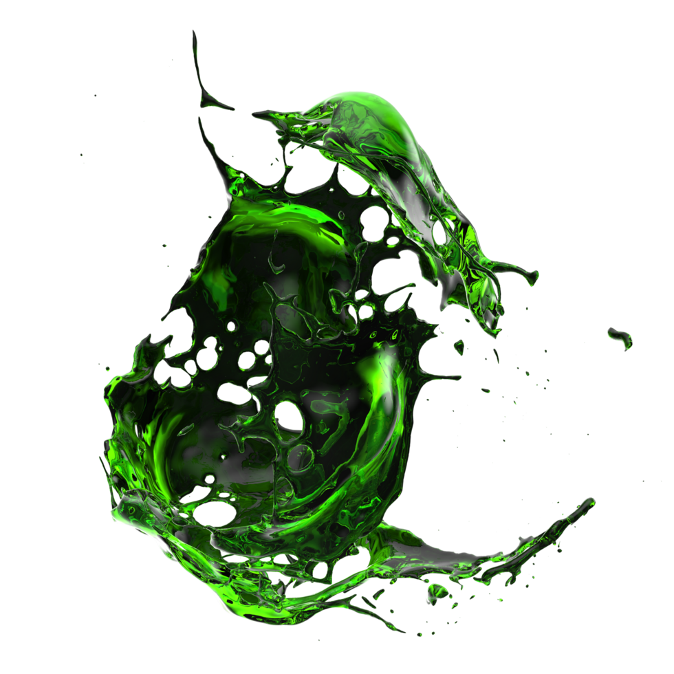 Liquid splash on background. 3d rendering - illustration png