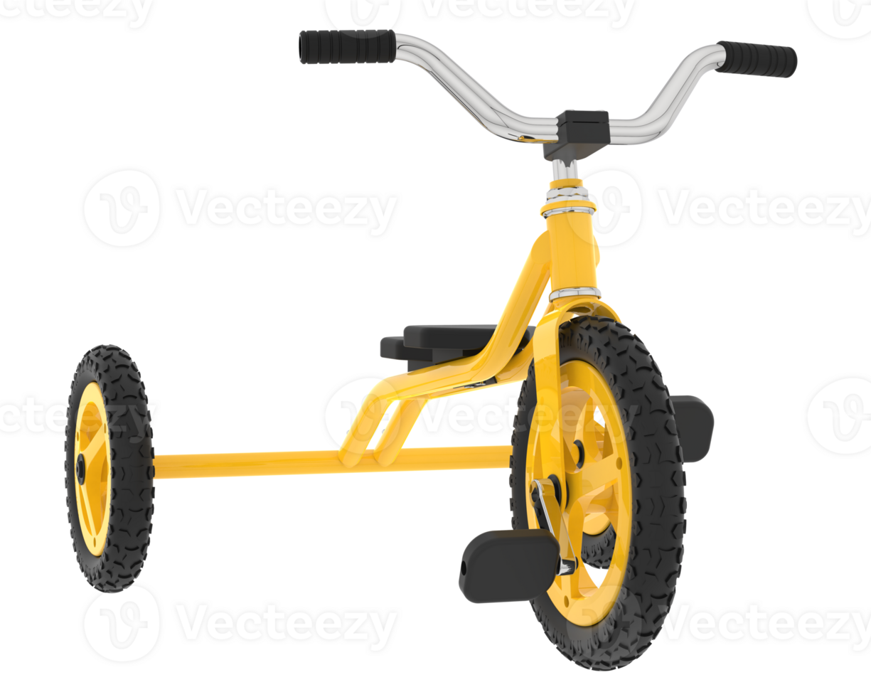 Tricycle isolated on background. 3d rendering - illustration png