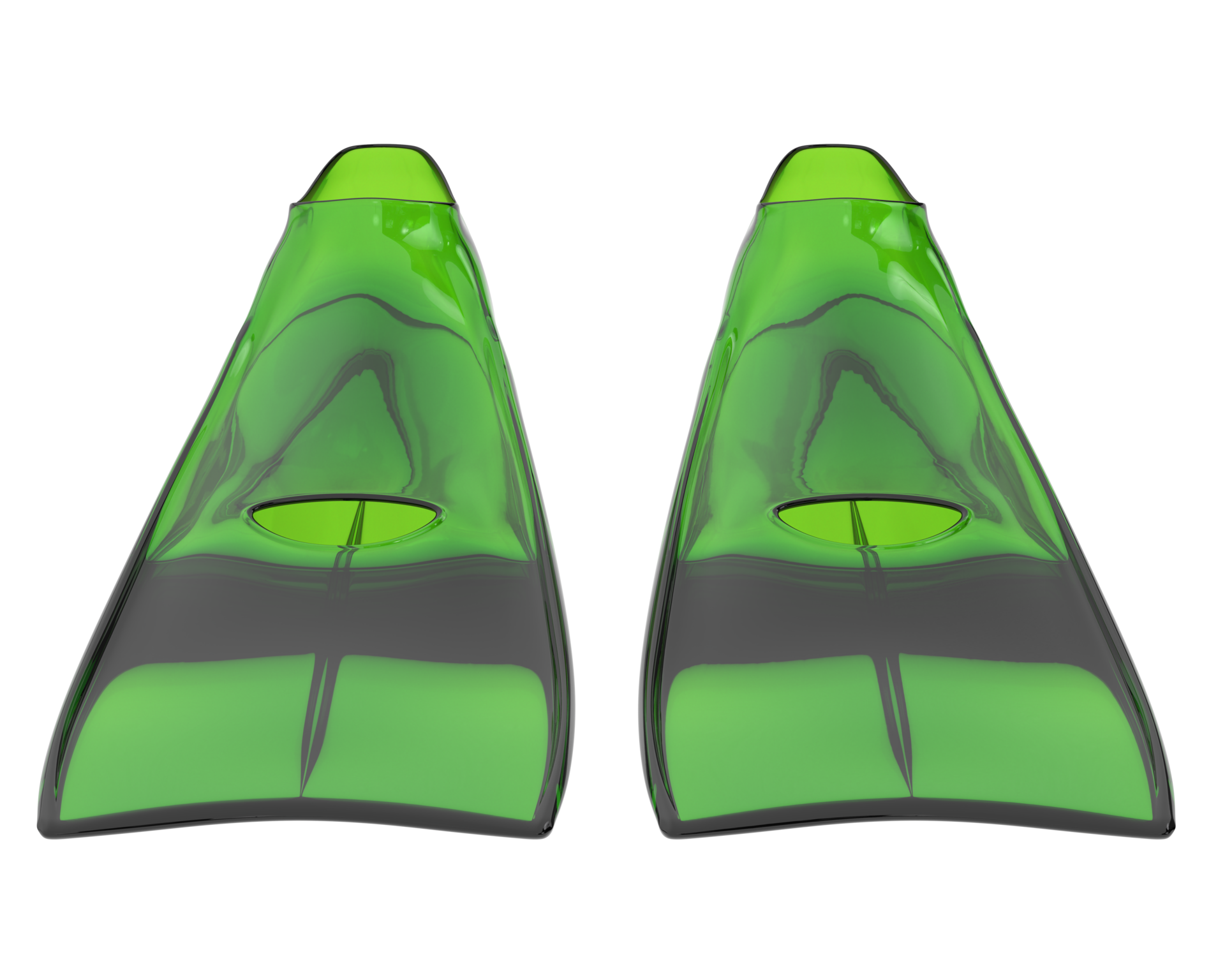 Swim fins isolated on background. 3d rendering illustration 35321230 PNG