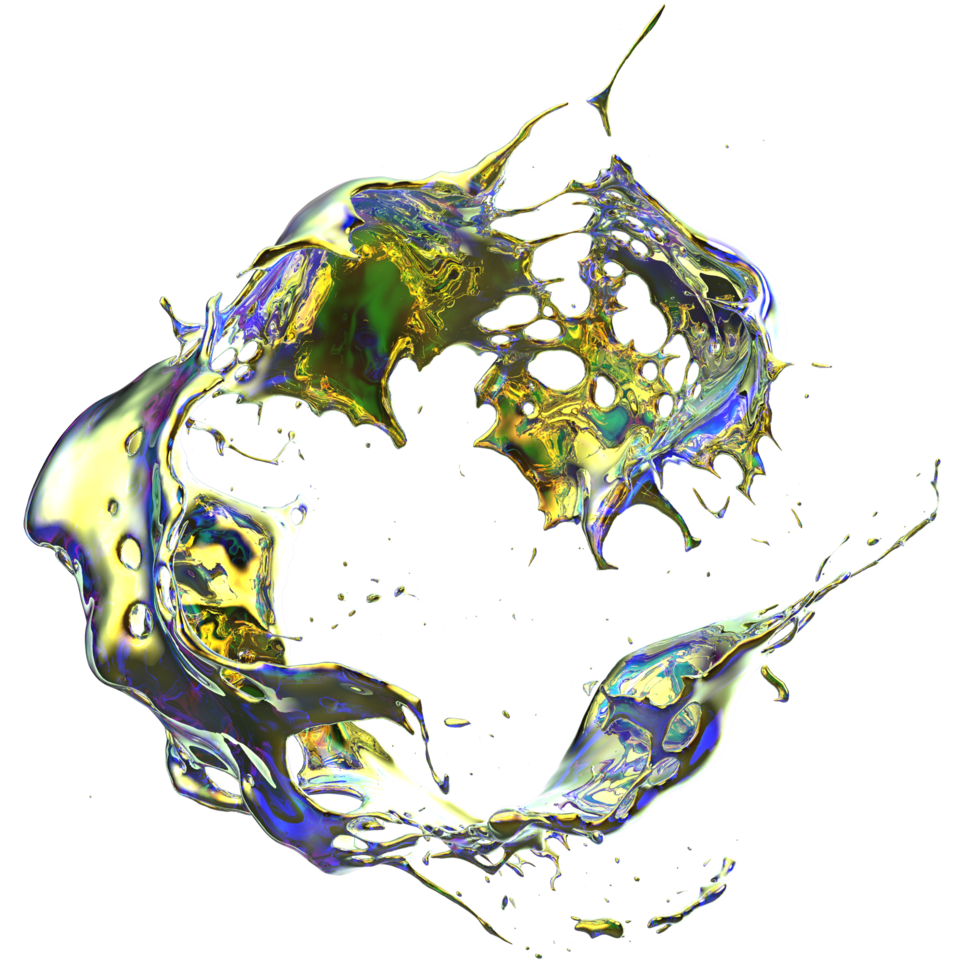 Liquid splash on background. 3d rendering - illustration png