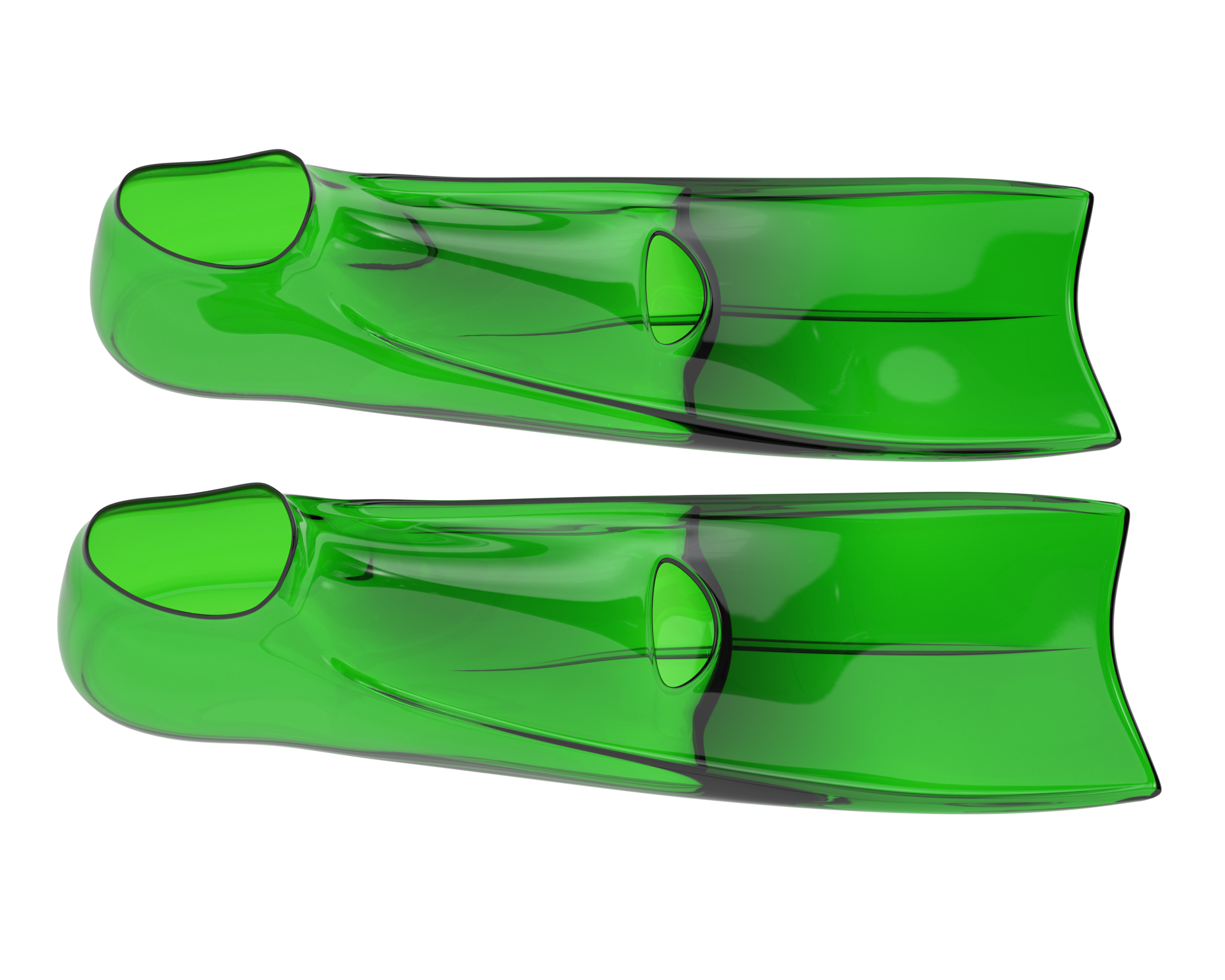 Swim fins isolated on background. 3d rendering illustration 35321249 PNG