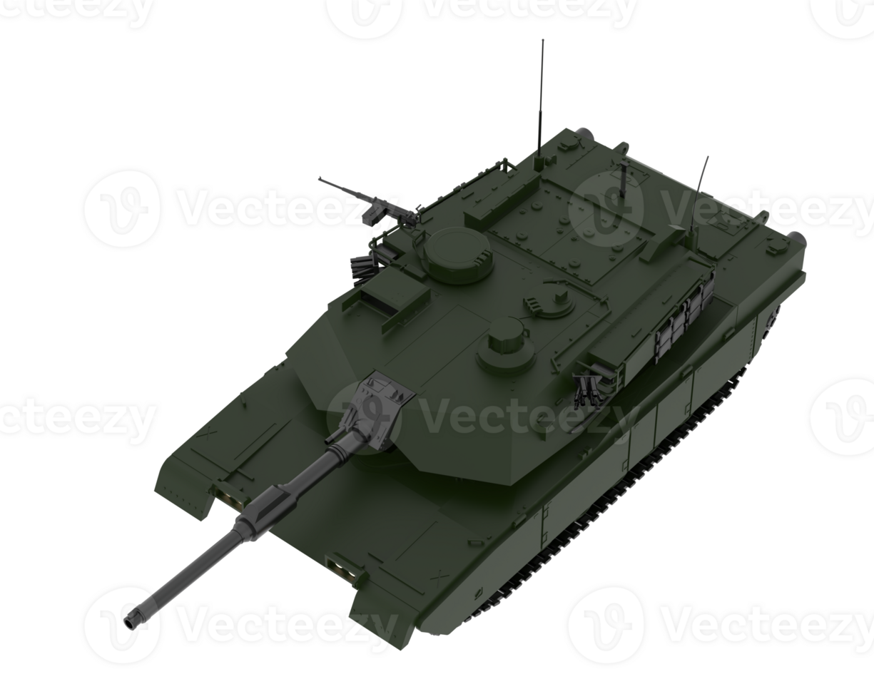 Tank isolated on background. 3d rendering - illustration png