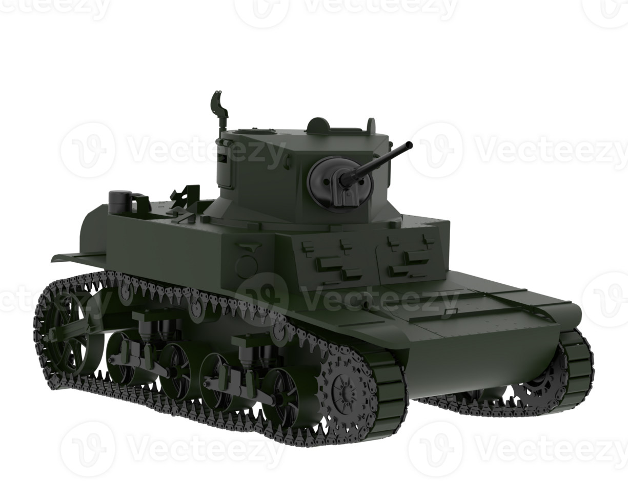 Tank isolated on background. 3d rendering - illustration png