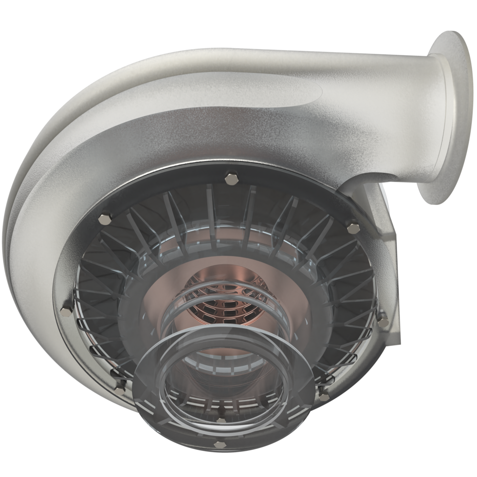 Car engine  turbine isolated on background. 3d rendering - illustration png