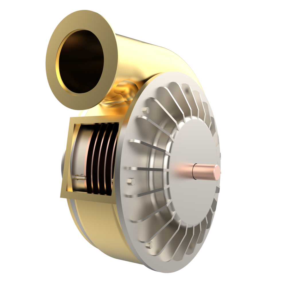 Car engine  turbine isolated on background. 3d rendering - illustration png