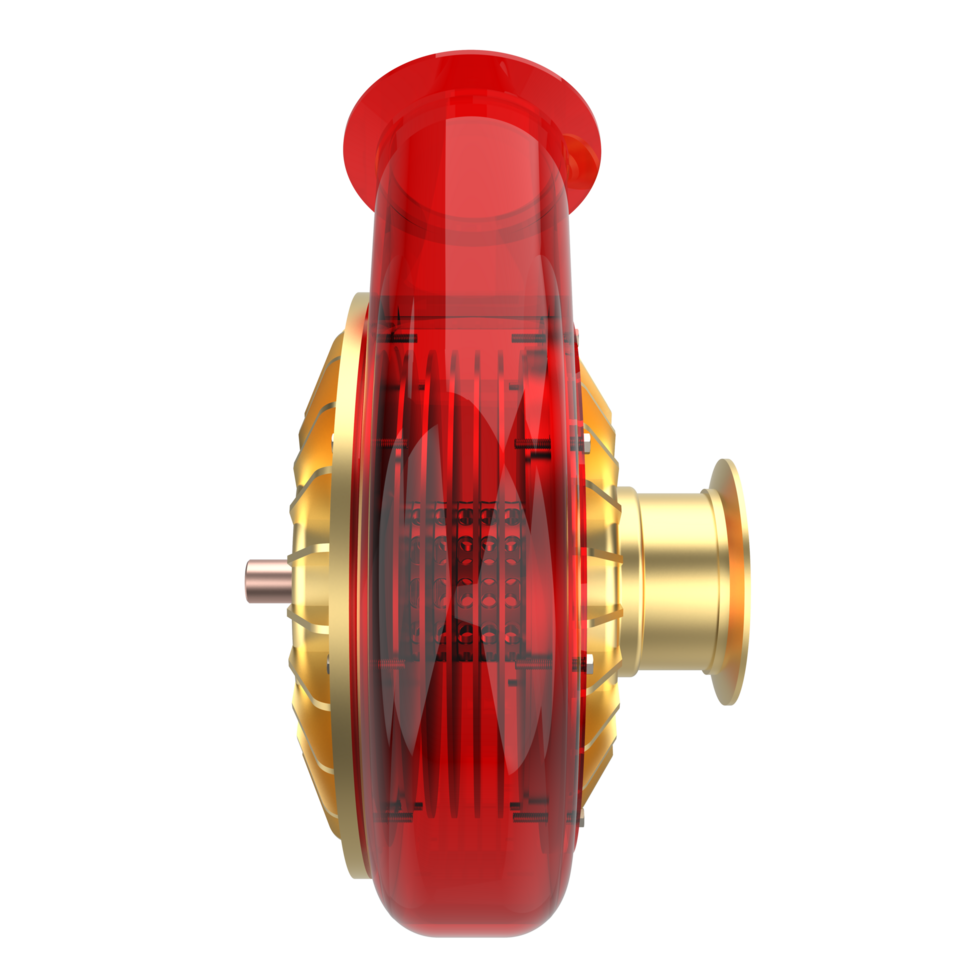 auto motor turbine geïsoleerd Aan achtergrond. 3d renderen - illustratie png