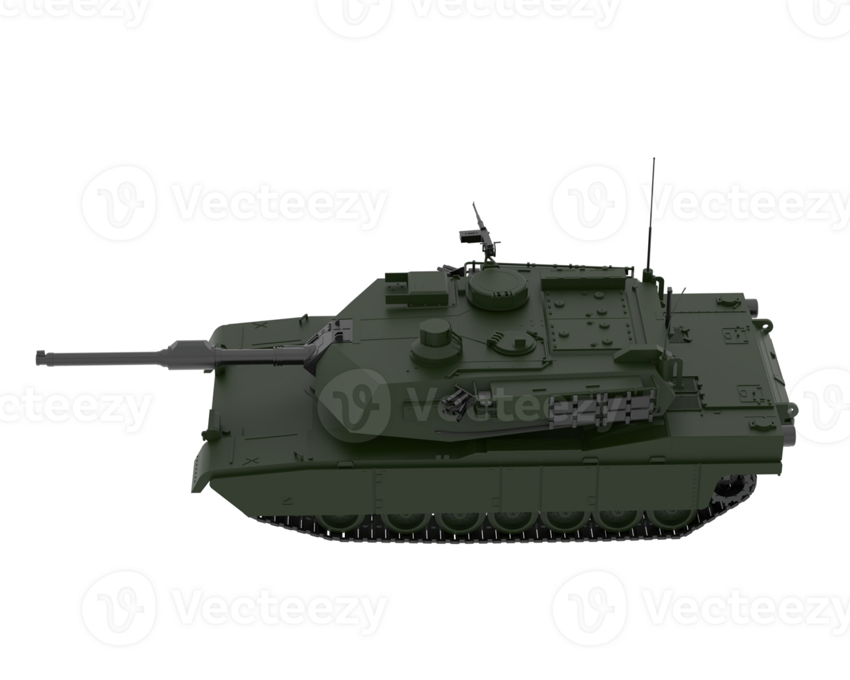 tank isolerat på bakgrund. 3d tolkning - illustration png