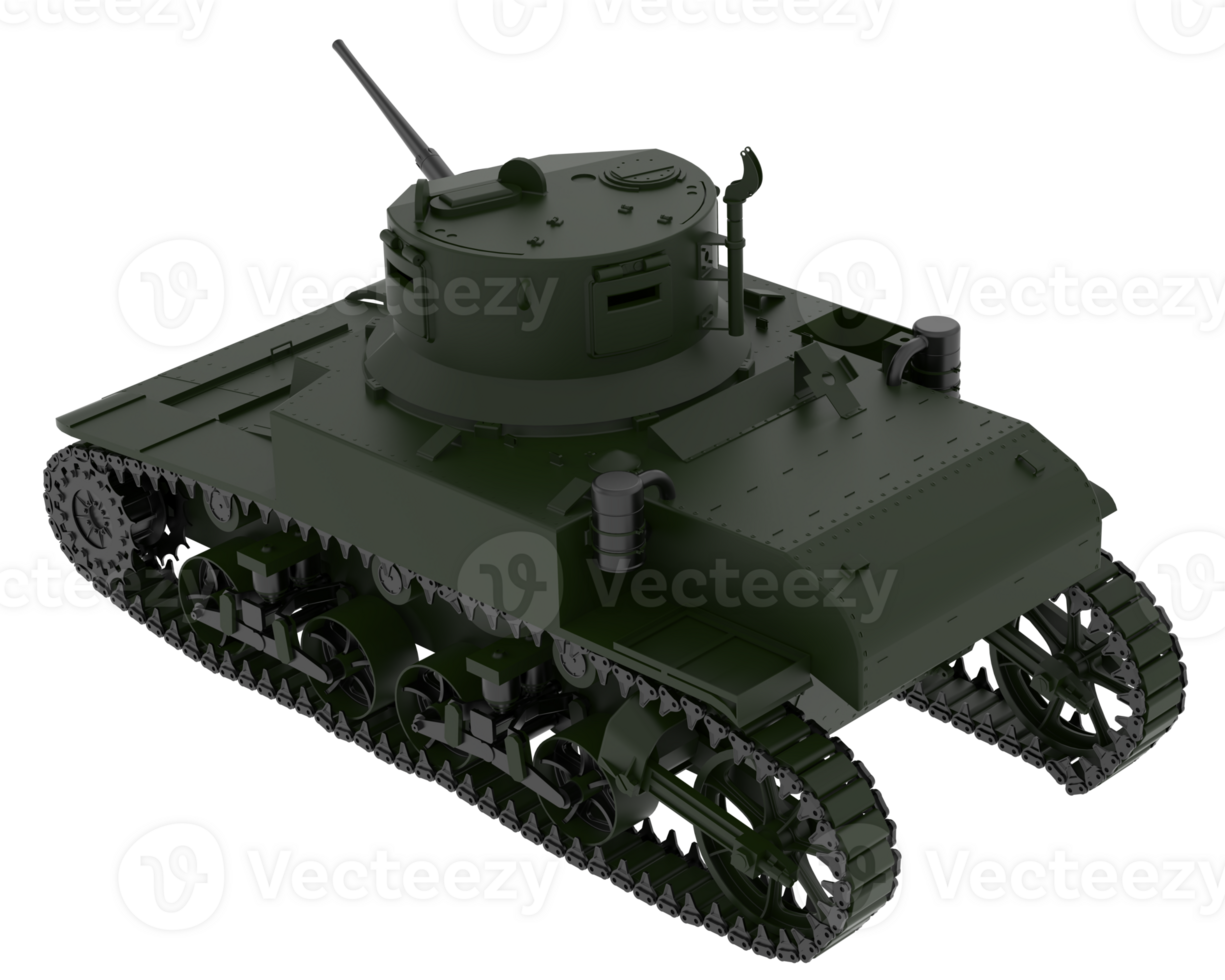 Tank isolated on background. 3d rendering - illustration png
