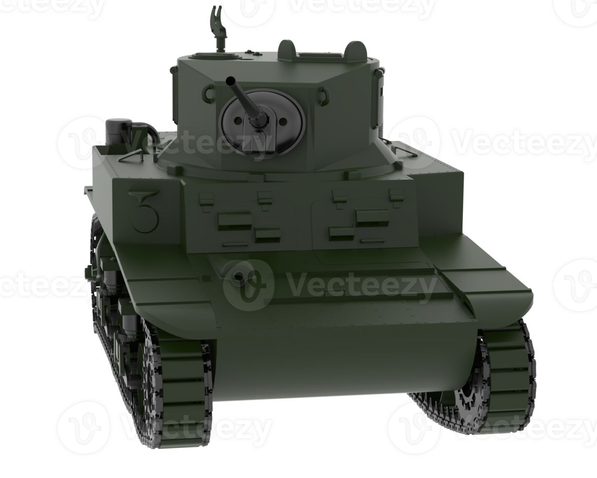 Tank isolated on background. 3d rendering - illustration png