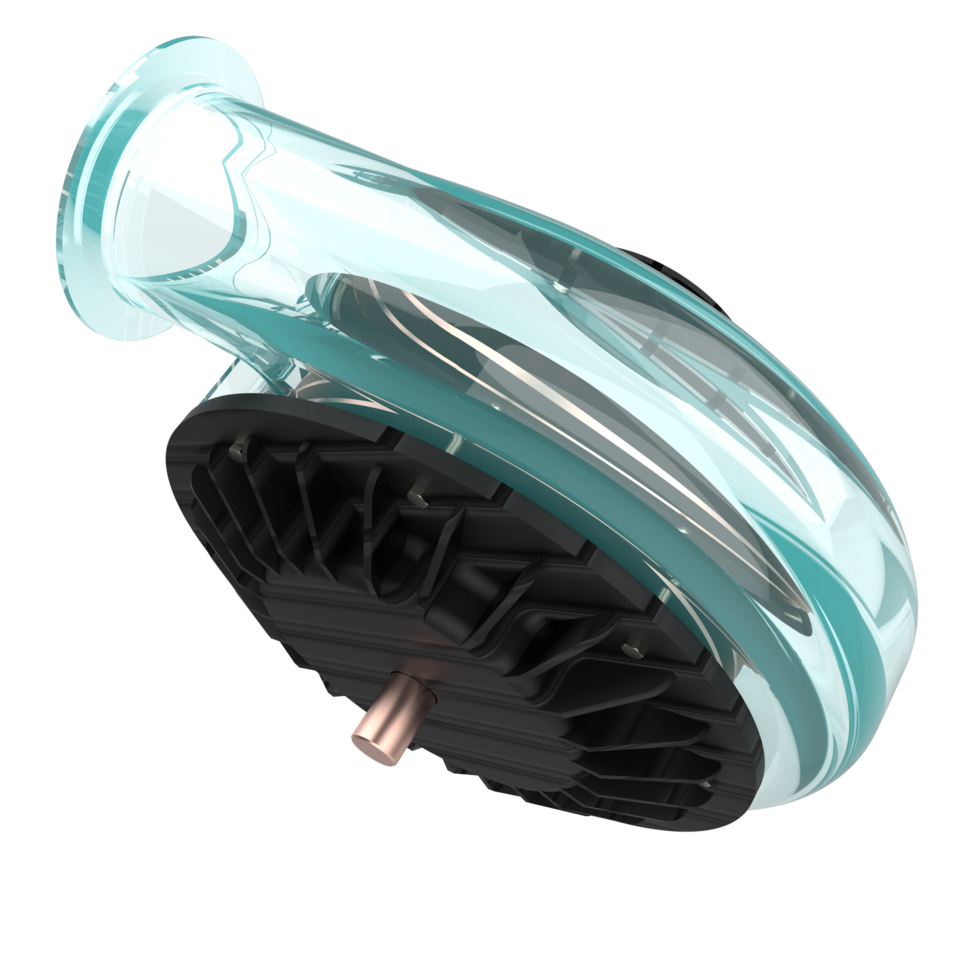 Car engine  turbine isolated on background. 3d rendering - illustration png