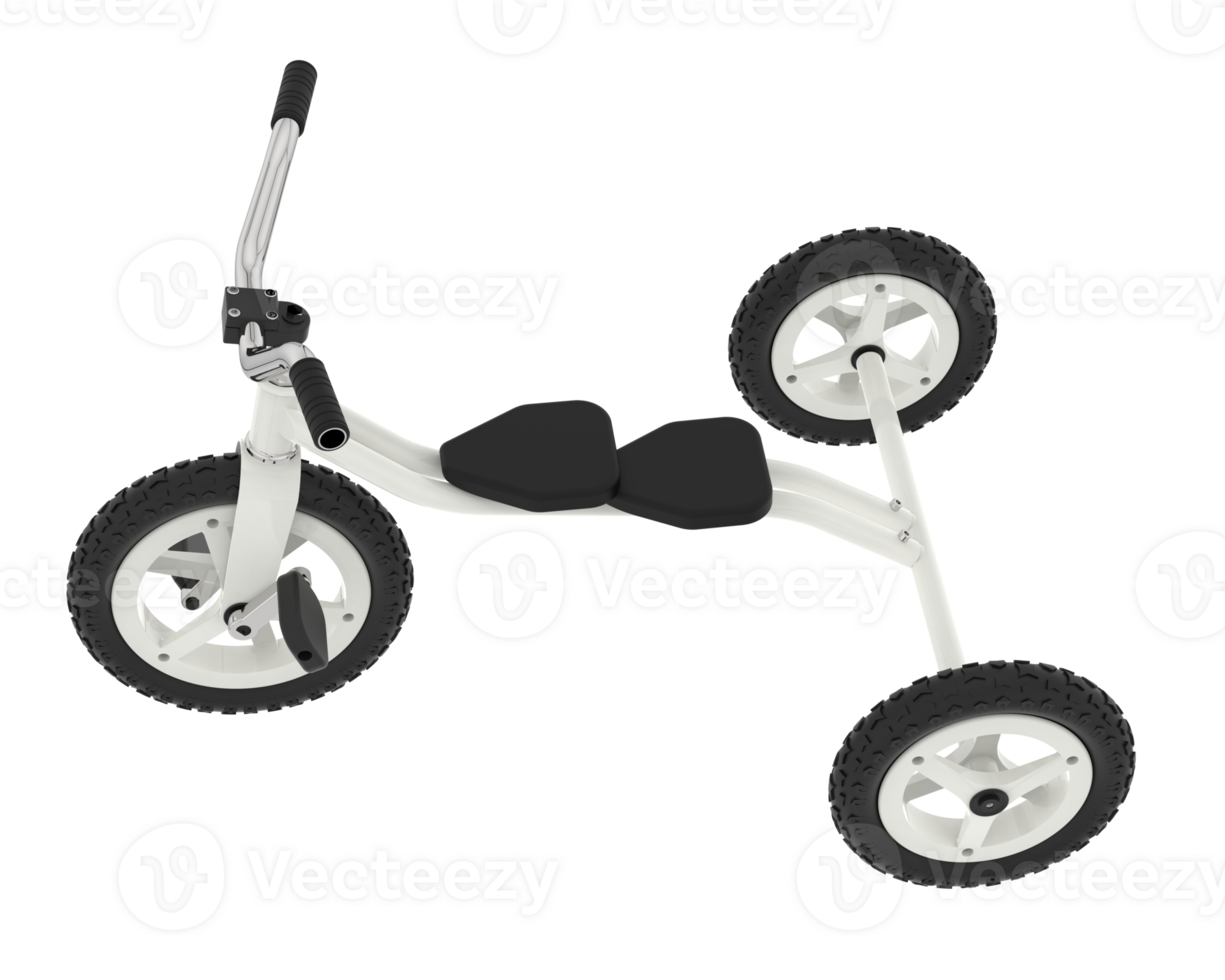 Tricycle isolated on background. 3d rendering - illustration png