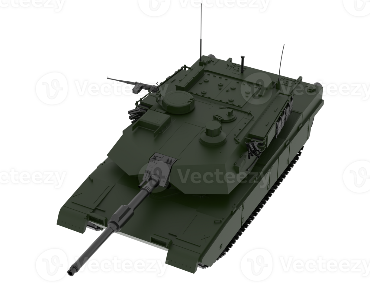 Tank isolated on background. 3d rendering - illustration png