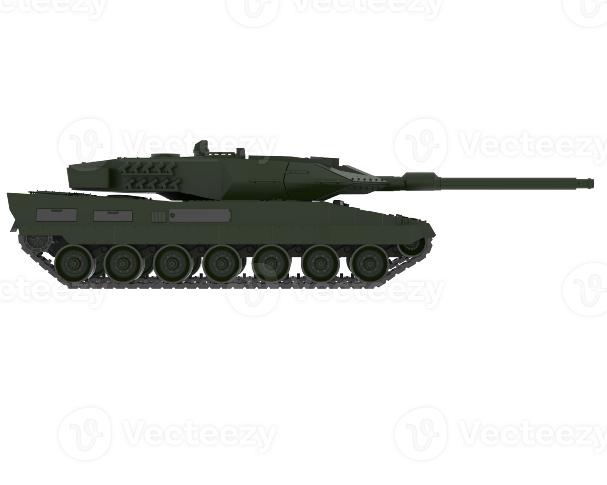 Tank isolated on background. 3d rendering - illustration png