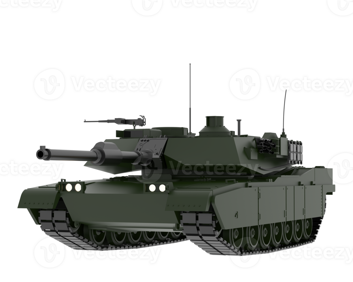 Tank isolated on background. 3d rendering - illustration png