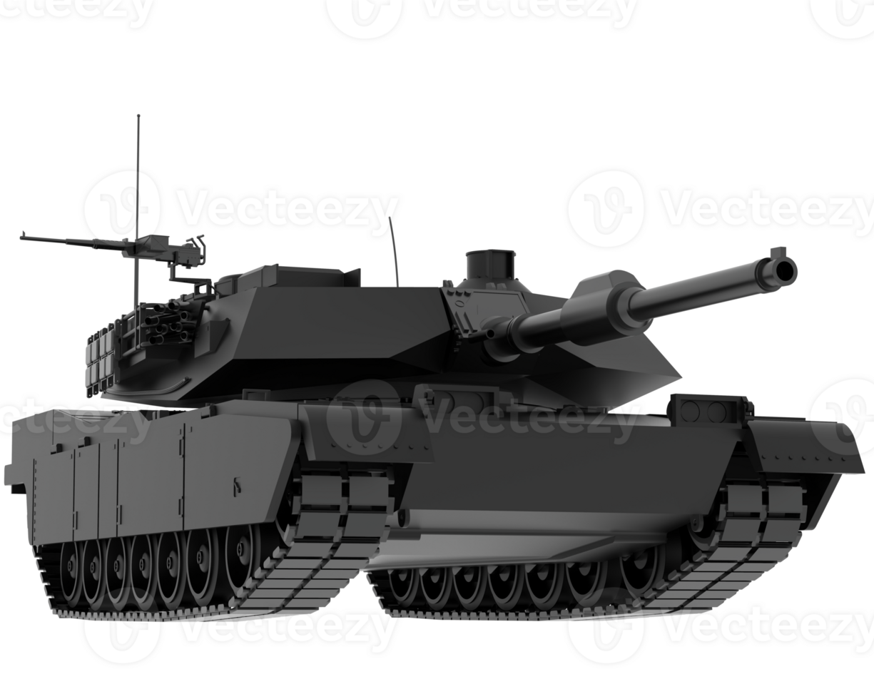 tank isolerat på bakgrund. 3d tolkning - illustration png