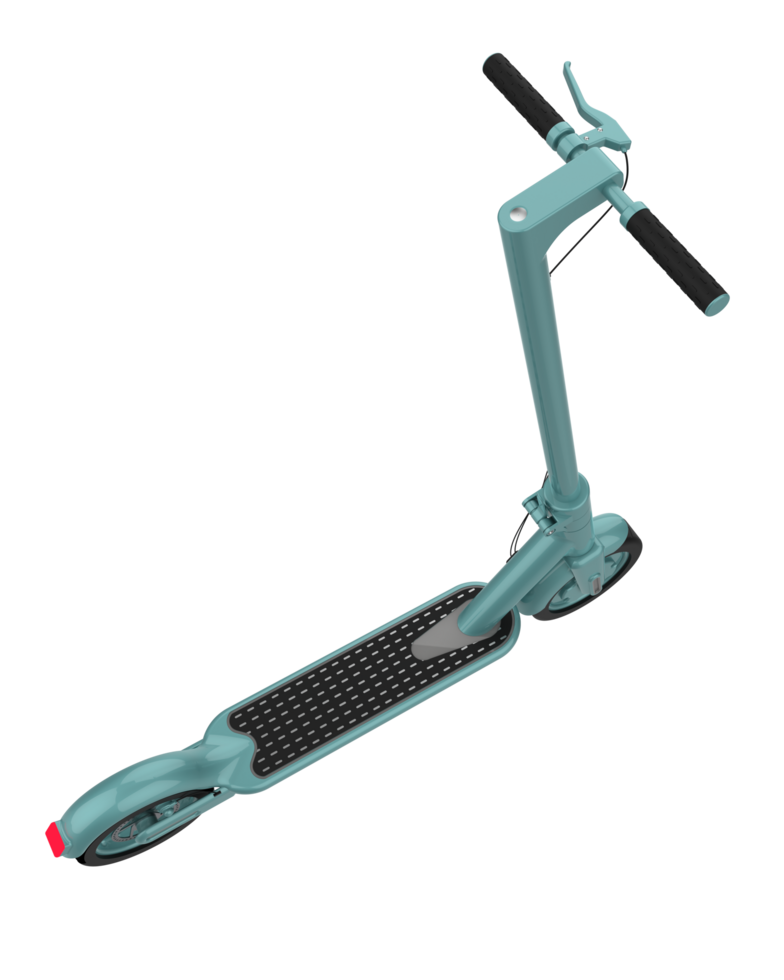 Electric scooter isolated on background. 3d rendering - illustration png