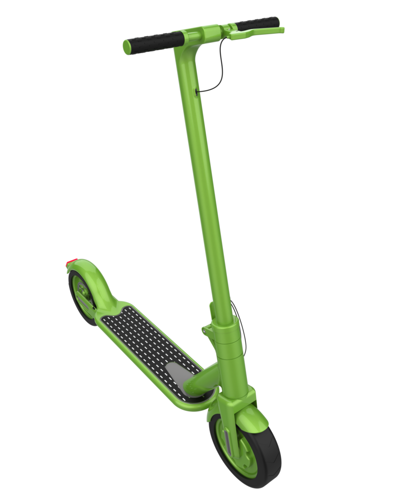 Electric scooter isolated on background. 3d rendering - illustration png