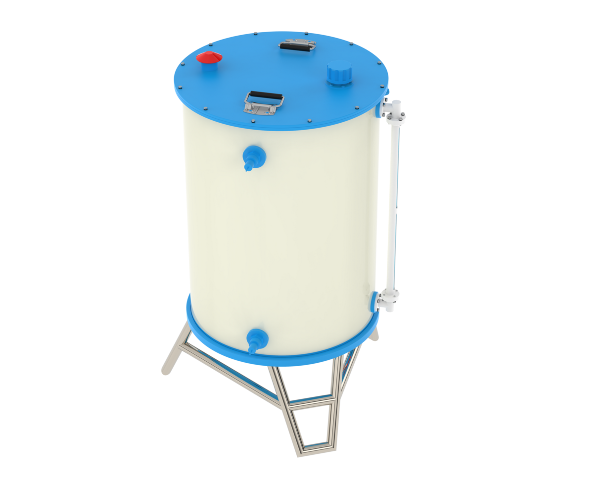 Fresh water tank isolated on background. 3d rendering - illustration png