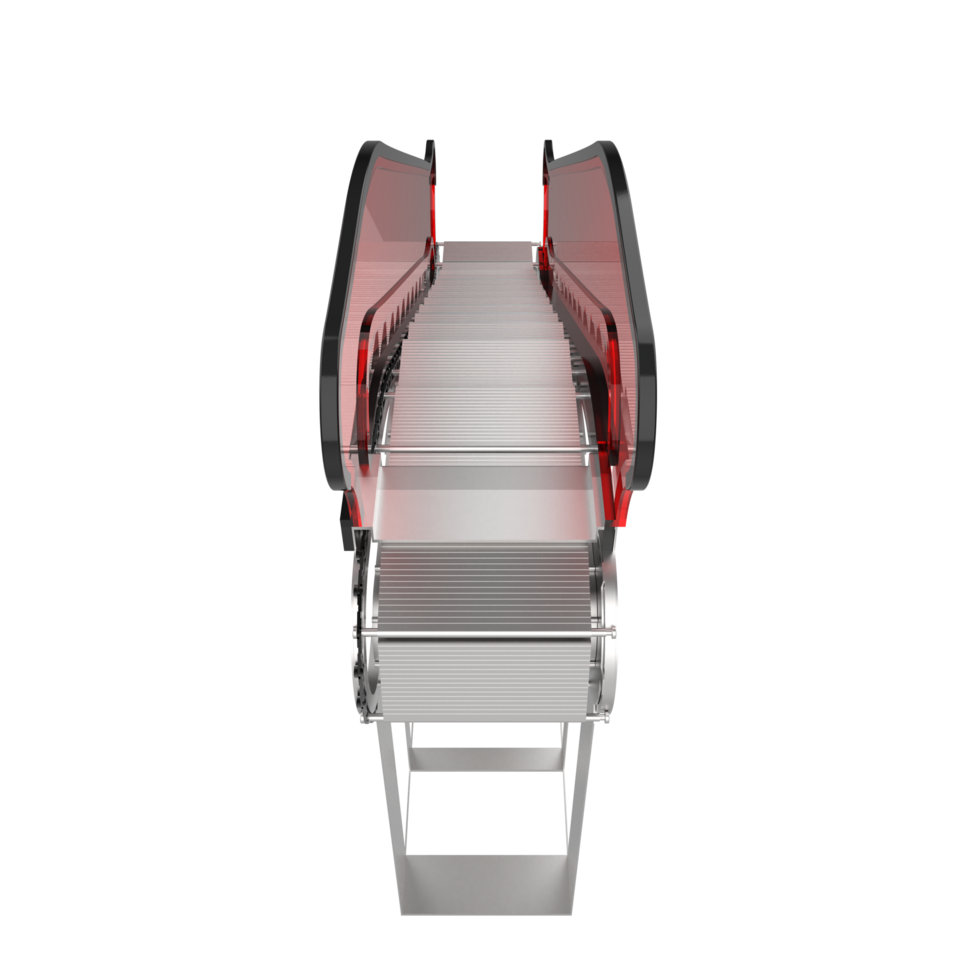 Single escalator isolated on background. 3d rendering - illustration png
