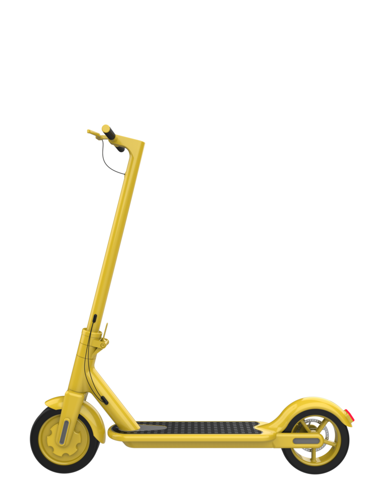 Electric scooter isolated on background. 3d rendering - illustration png