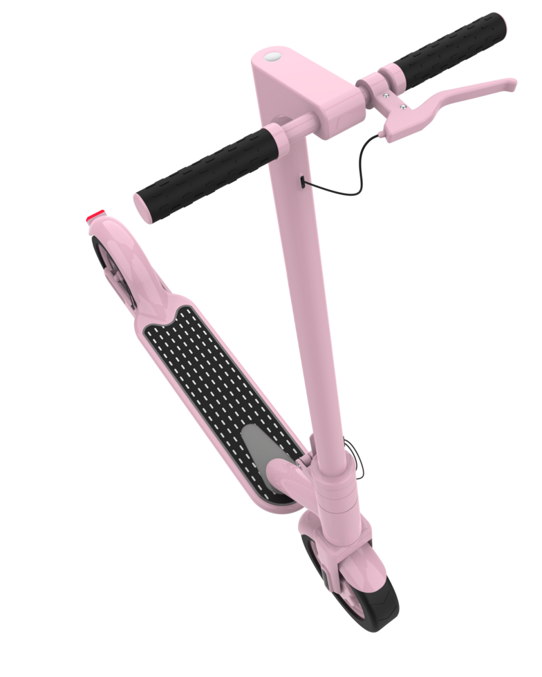 elektrisch scooter geïsoleerd Aan achtergrond. 3d renderen - illustratie png