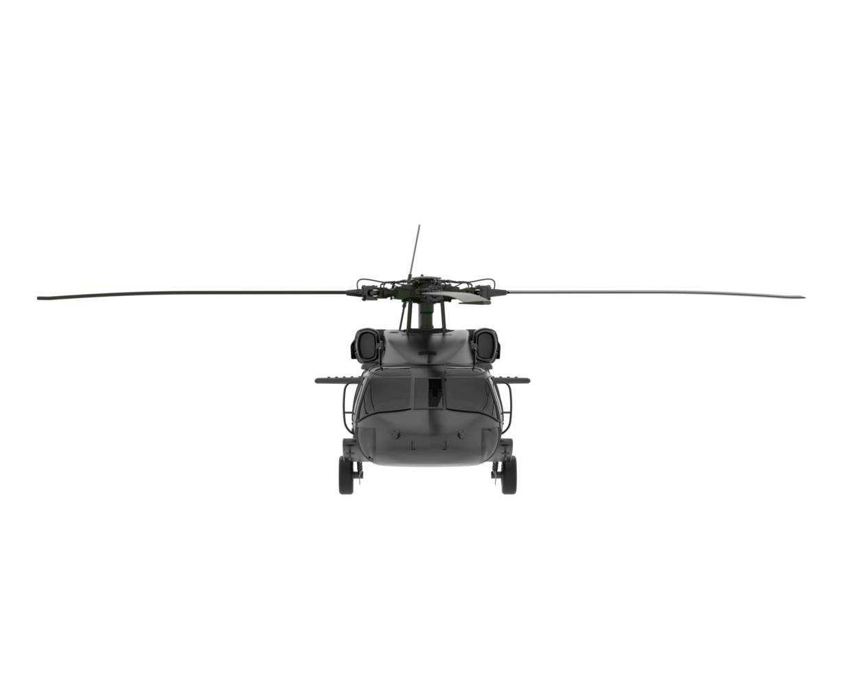 Helicopter isolated on background. 3d rendering - illustration png