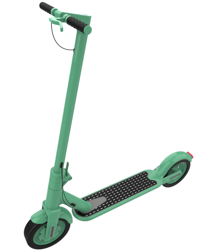 Electric scooter isolated on background. 3d rendering - illustration png