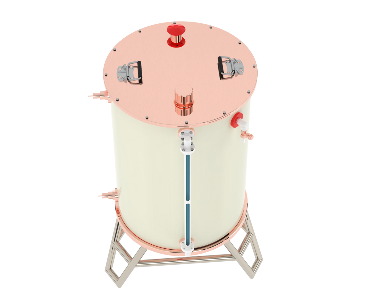 Fresh water tank isolated on background. 3d rendering - illustration png