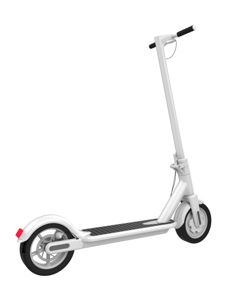 Electric scooter isolated on background. 3d rendering - illustration png