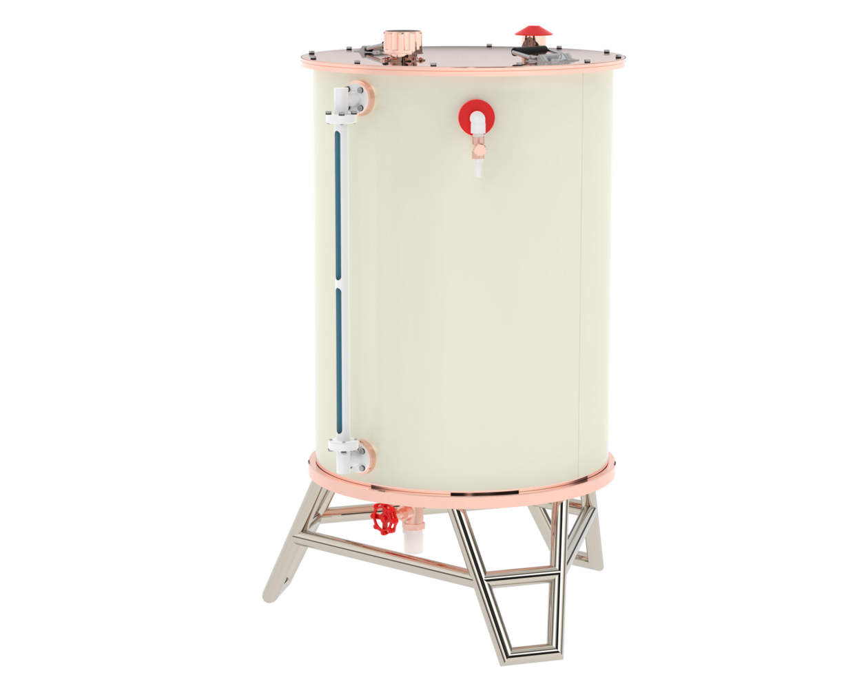 Fresh water tank isolated on background. 3d rendering - illustration png