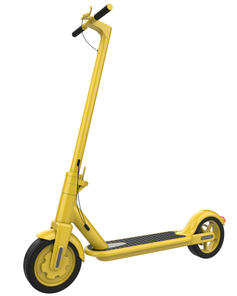 Electric scooter isolated on background. 3d rendering - illustration png