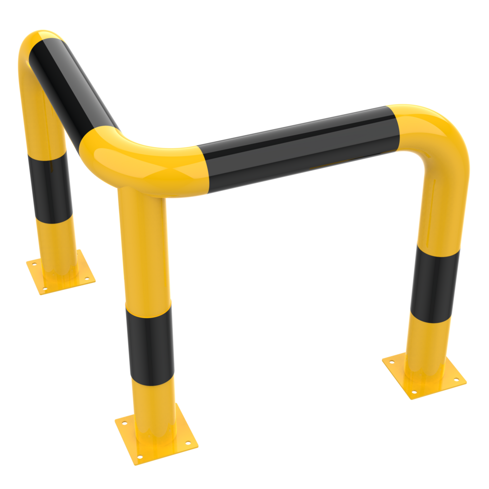 Parking lot corner guard isolated on background. 3d rendering - illustration png