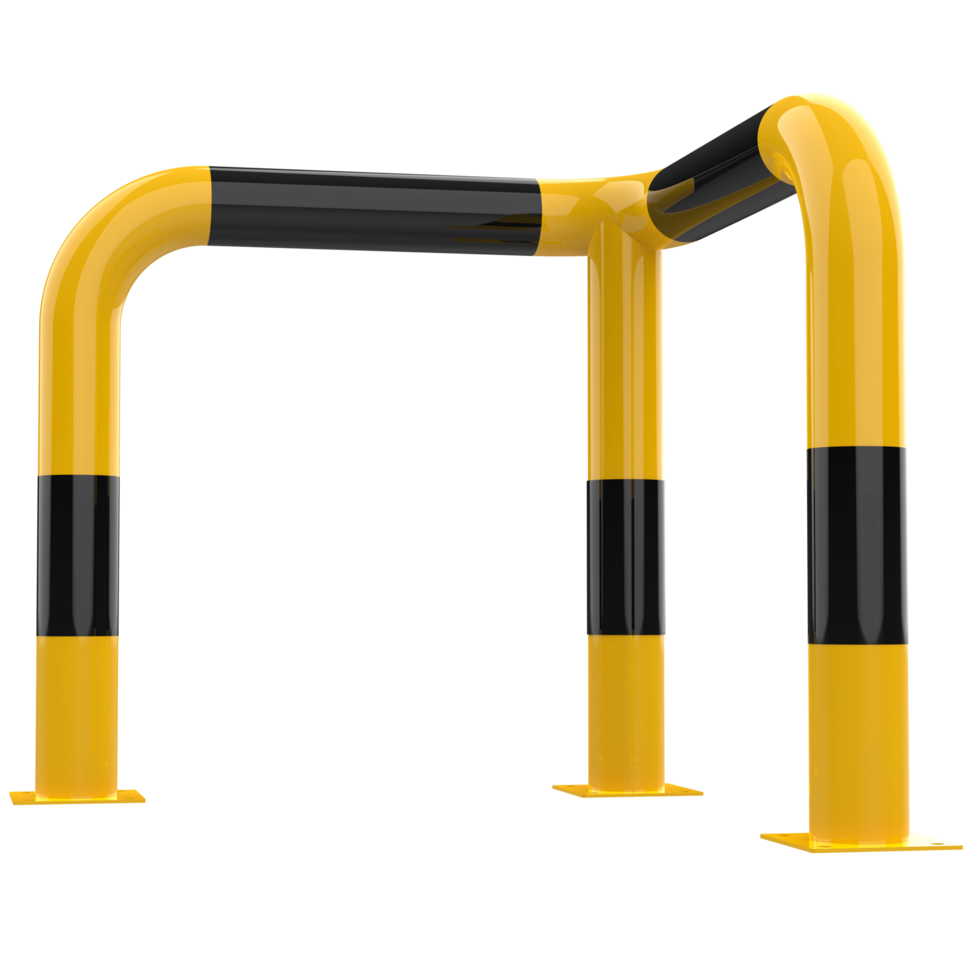 Parking lot corner guard isolated on background. 3d rendering - illustration png