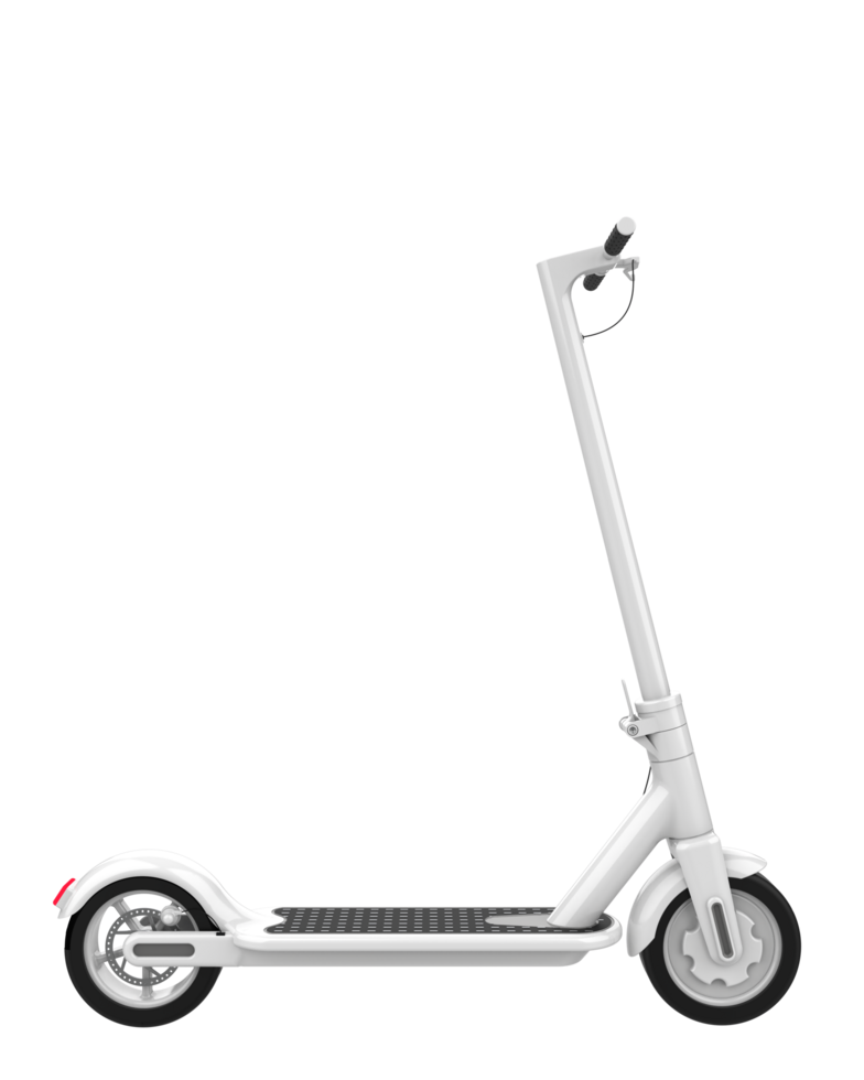 Electric scooter isolated on background. 3d rendering - illustration png