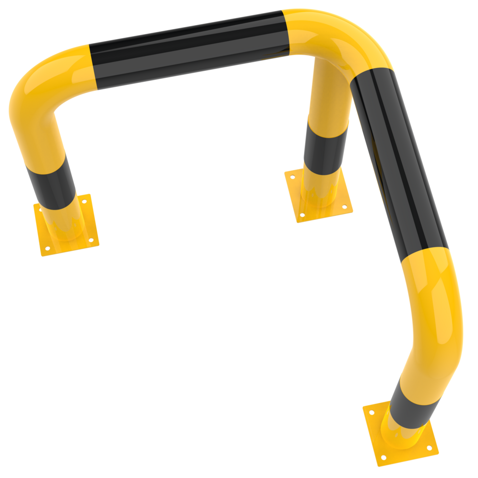 Parking lot corner guard isolated on background. 3d rendering - illustration png