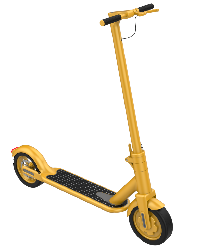 eléctrico scooter aislado en antecedentes. 3d representación - ilustración png