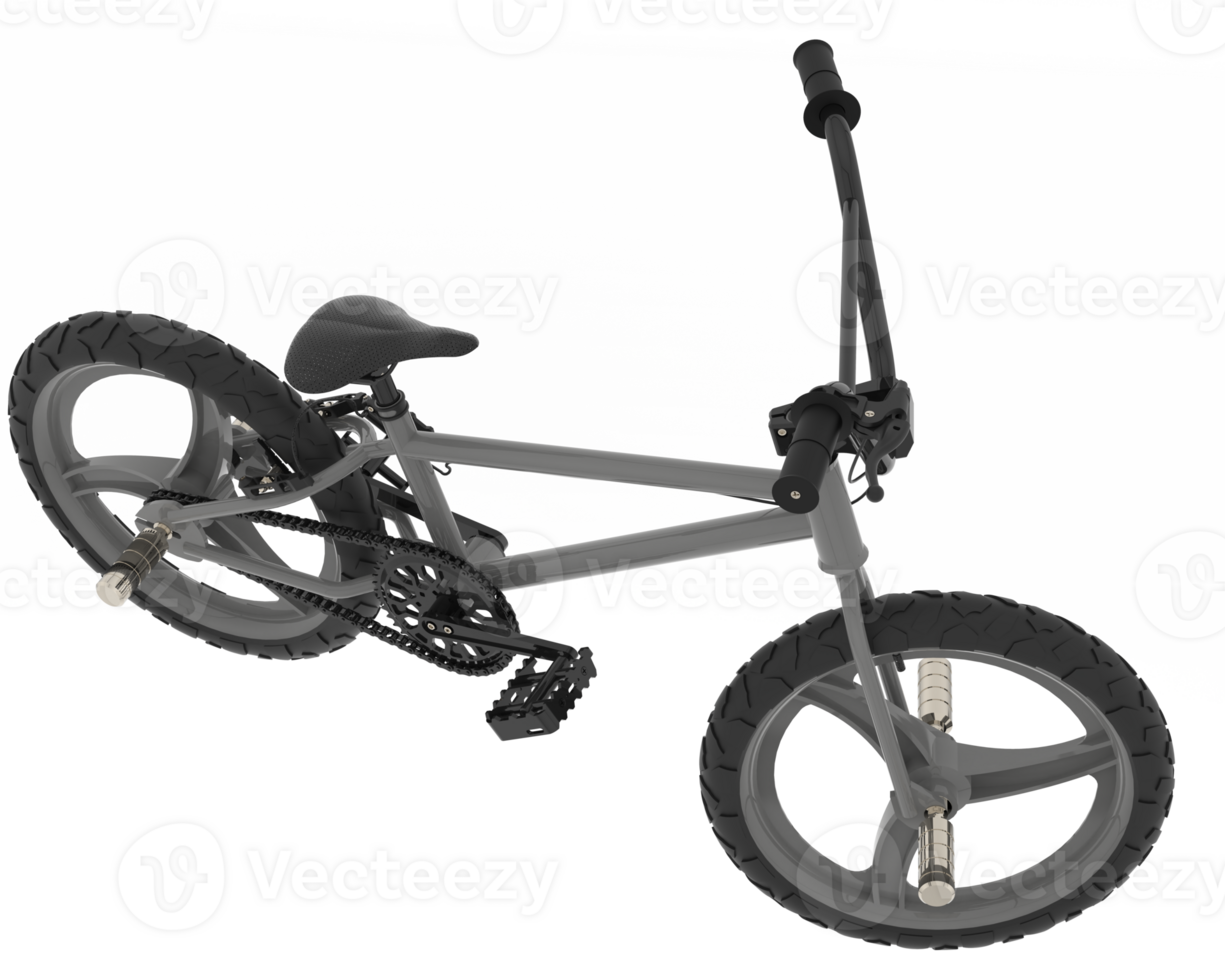 Small bike isolated on background. 3d rendering - illustration png