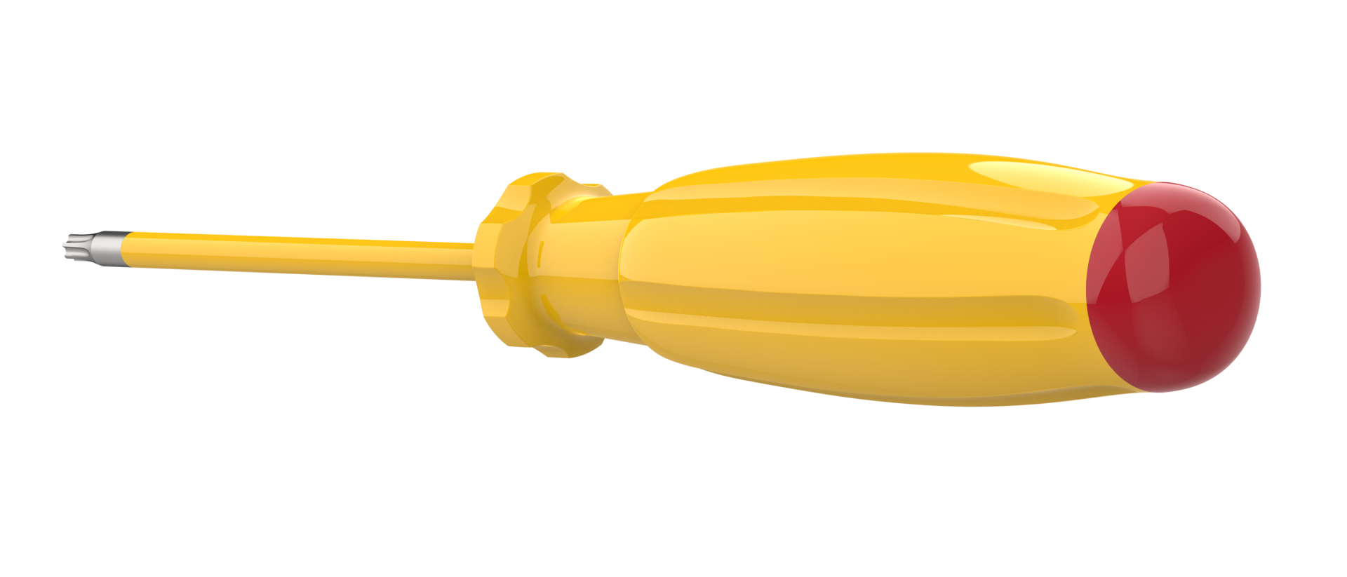 Screwdriver isolated on background. 3d rendering - illustration png