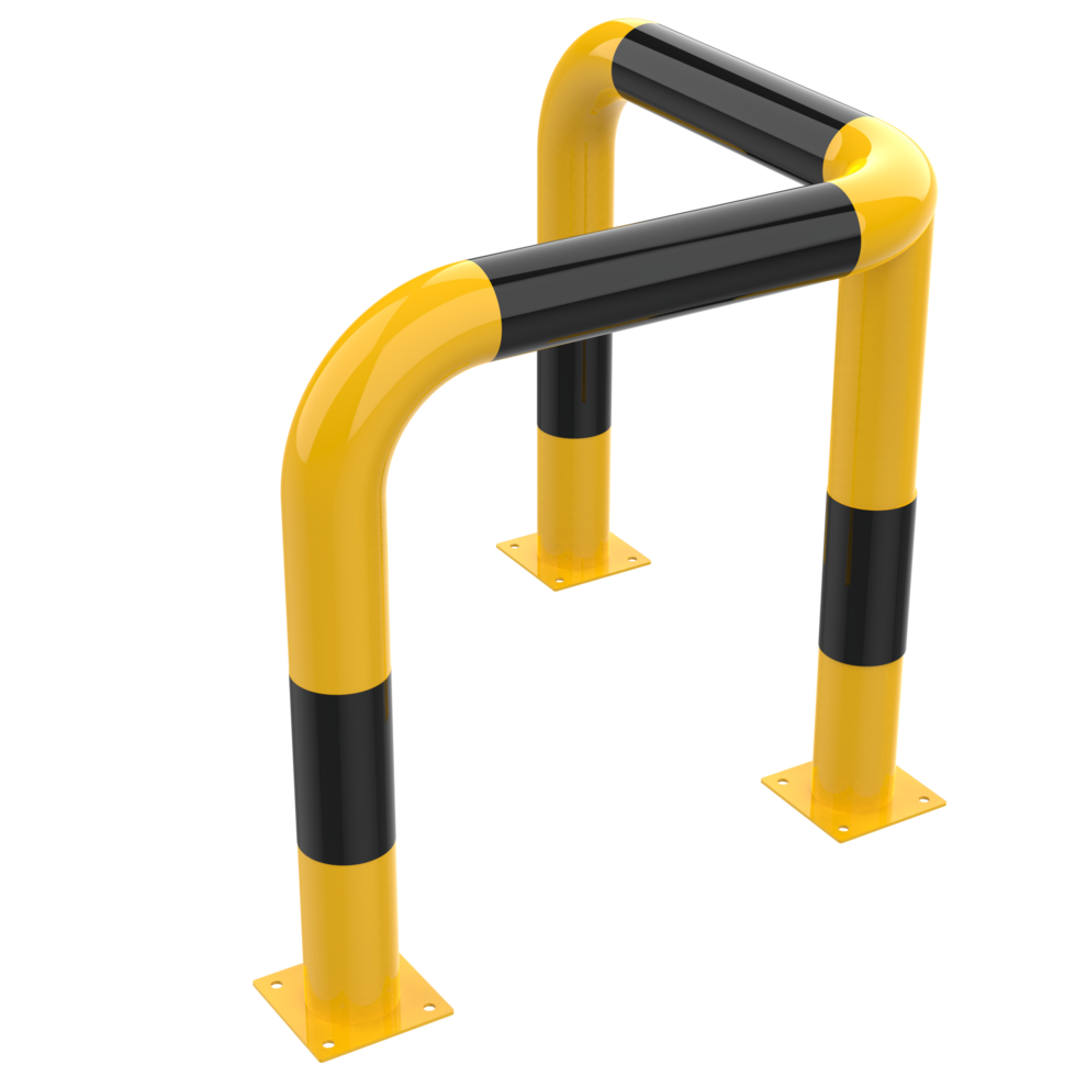 Parking lot corner guard isolated on background. 3d rendering - illustration png