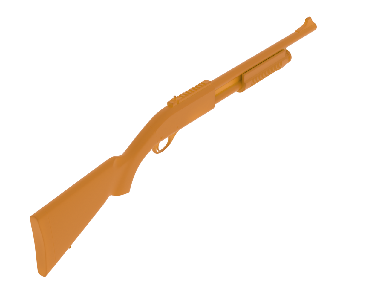 Shotgun isolated on background. 3d rendering - illustration png