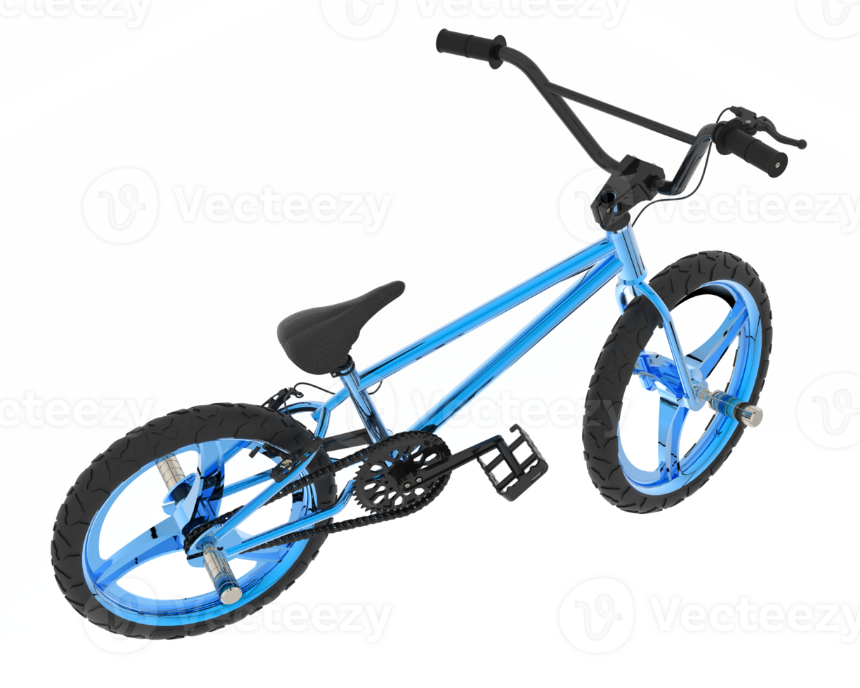 Small bike isolated on background. 3d rendering - illustration png