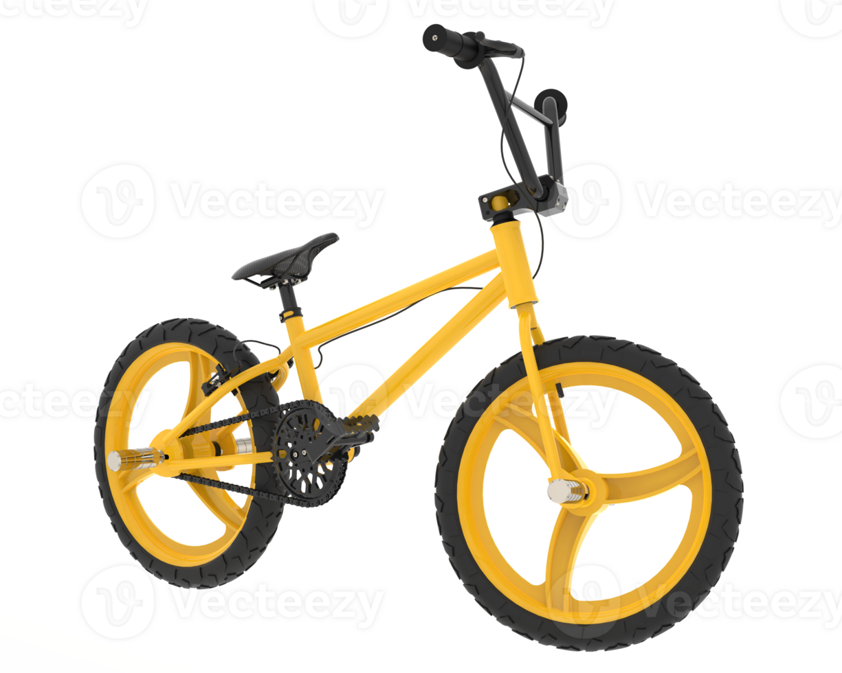 pequeño bicicleta aislado en antecedentes. 3d representación - ilustración png